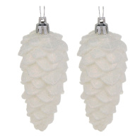 Набор подвесных украшений   2шт, 4,5см "Шишки" пластик