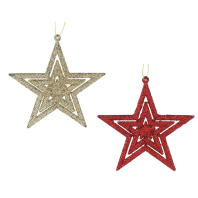 Набор подвесных украшений   3шт, 9,5см "Звезды"
