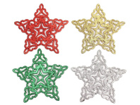 Набор подвесных украшений   4шт, 10см "Звёзды"