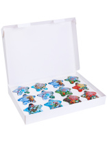 Подвесное украшение  8см "Звездочка" металл, с предсказаниями Цена за 1 шт