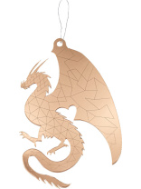 Подвесное украшение 10см "Дракон" золото