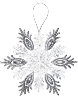 Подвесное украшение 12см "Королевская снежинка"