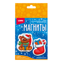 Магниты из гипса "Новогодние подарки" 2 шт