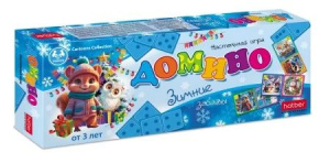 Домино детское "Зимние забавы" 28 карточек 3+