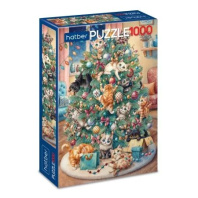 Пазлы 1000 элементов  680*480мм. "Мяу-ёлка" Premium
