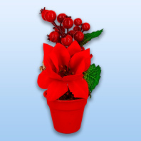 Декор новогодний "Ёлка в горшке" 24см