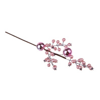 Декор новогодний 54см "Веточка с ягодами"