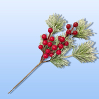 Декоративная веточка 28см "Веточка ели"