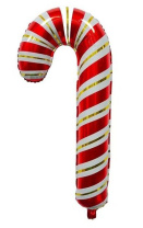 Шар фольга 39" Леденец трость 100*50 см