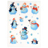 Блокнот А6  40л скоба "Снеговики" кл.