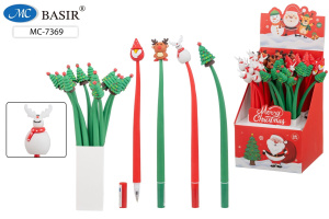 Ручка шар. "Новогодние" 0,5мм, синяя