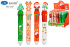 Ручка шар. многоцв. 10-ти цветная, "Новогодние" 0,5мм, прорезин.наконечник