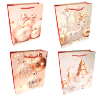 Пакет подар. бум. новогодн. 26*32*10 см 210 гр/м2 "Новогодний"