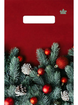 Пакет 30*20см (30мк) с вырубной укрепл. ручкой "Магия цвета" ПВД