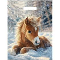 Пакет 40*31см (60мк) с вырубной укрепл. ручкой "Ветерок" Ламинат