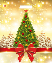 Пакет 45*38см (60мк) с вырубной укрепл. ручкой "Мерцание праздника" ПВД