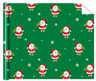Бумага упаковочная 70*100см "Дед Мороз"