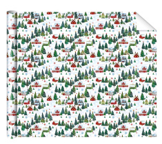 Бумага упаковочная 70*100см "Домики"