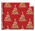 Бумага упаковочная 70*100см "Ёлка" красная