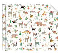 Бумага упаковочная 70*100см "Звери"