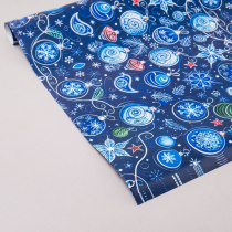 Бумага упаковочная 70*100см "Новогодние игрушки"