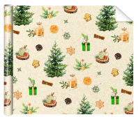 Бумага упаковочная 70*100см "Ретро"