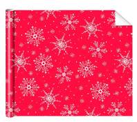 Бумага упаковочная 70*100см "Снежинки"
