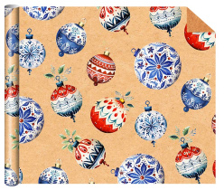 Бумага упаковочная крафт 70*100см "Игрушки"