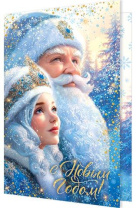 Открытка А5 "С новым годом"