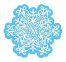 Вырубная фигурка 11*12см "Снежинка"