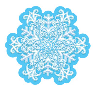 Вырубная фигурка 11*12см "Снежинка"