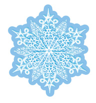 Вырубная фигурка 11*12см "Снежинка"