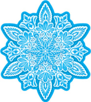 Вырубная фигурка 12*12см "Снежинка"