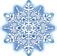 Украшение на скотче 10*10см "Снежинка"