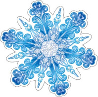 Украшение на скотче 10*10см "Снежинка"