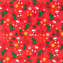 Фетр декоративный 30*45см 1мм "Новый год" красный