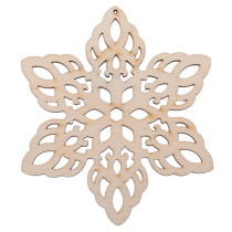Заготовка деревянная Подвеска  8см "Снежинка"