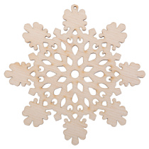 Заготовка деревянная Подвеска  9см "Снежинка"