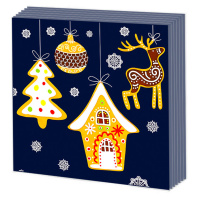 Салфетка "НГ Новогодние пряники" 33*33см, 20 шт., 2-х слойная