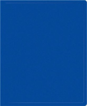 Папка 2 кольца 18 мм 0,5 мм пластик А4 син.