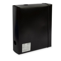 Папка - короб на резинке А4 0,7мм черная , корешок 75мм
