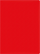 Папка файл А4  20лист 0,50мм красная