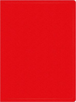 Папка файл А4  40лист 0,50мм красный