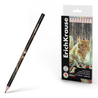 Карандаши цвет. 12цв  Erich Krause Big City Cats, круглые