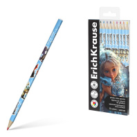 Карандаши цвет. 12цв  Erich Krause Magic Pet, пласт., трехгранные