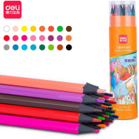 Карандаши цвет. 24цв Deli стираемые, ластик, в пласт.тубе Карандаши цвет. 24цв Deli стираемые, ластик, в пласт.тубе