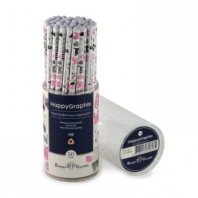 Карандаш ч/гр BV HappyGraphix Розовые котята НВ
