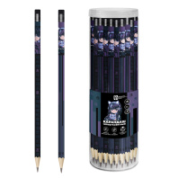 Карандаш ч/гр "Кибер аниме" трехгранный, с ластиком, НВ