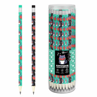 Карандаш ч/гр "Котенок с арбузом" с ластиком НВ