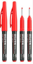 Маркер перманентный 1,5 мм  красный, для разметочных работ
